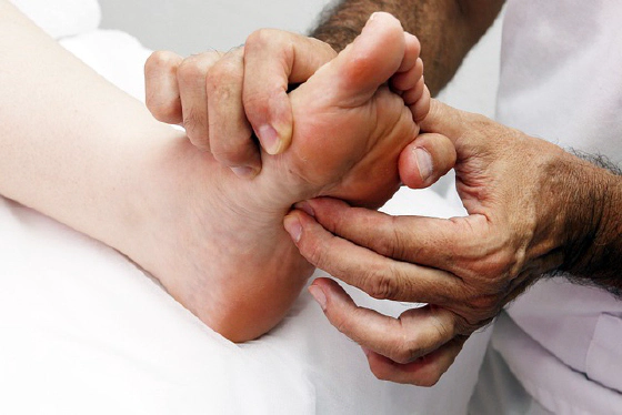 Healthy feet with good blood circulation